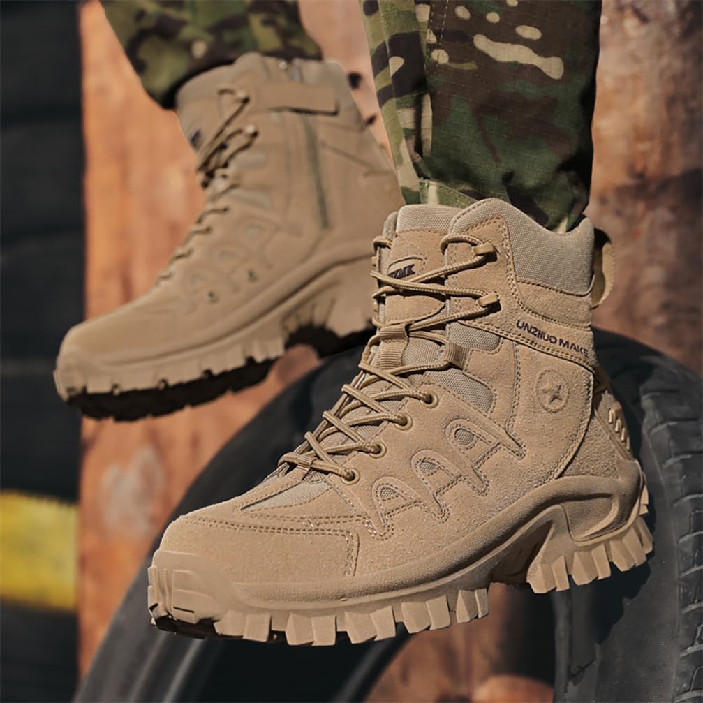 Amazon | [VNEXT] ミリタリーブーツ メンズ ハイカット バイクブーツ